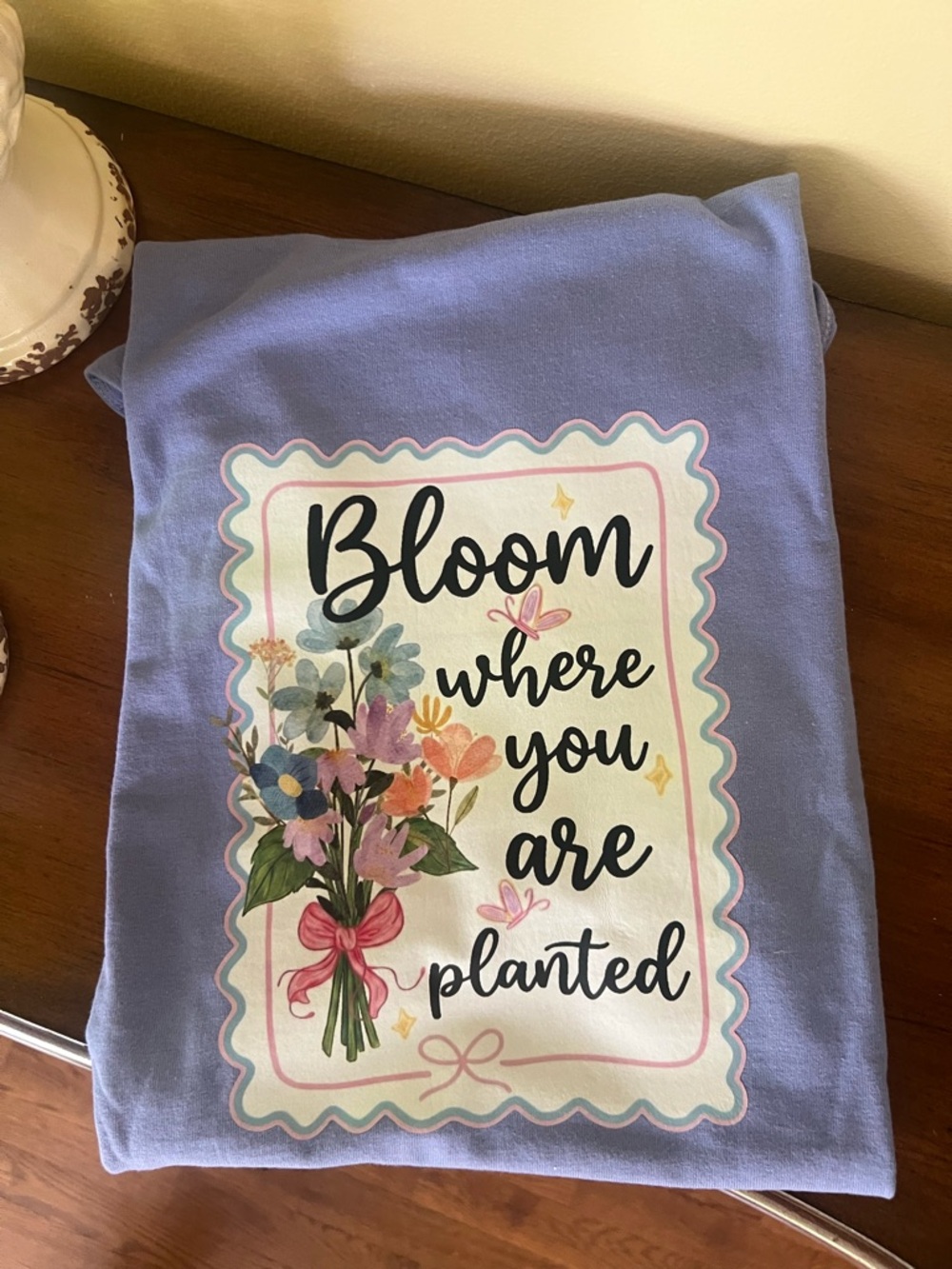 <Bloom Where You Are Planted Floral Graphic Tee>
